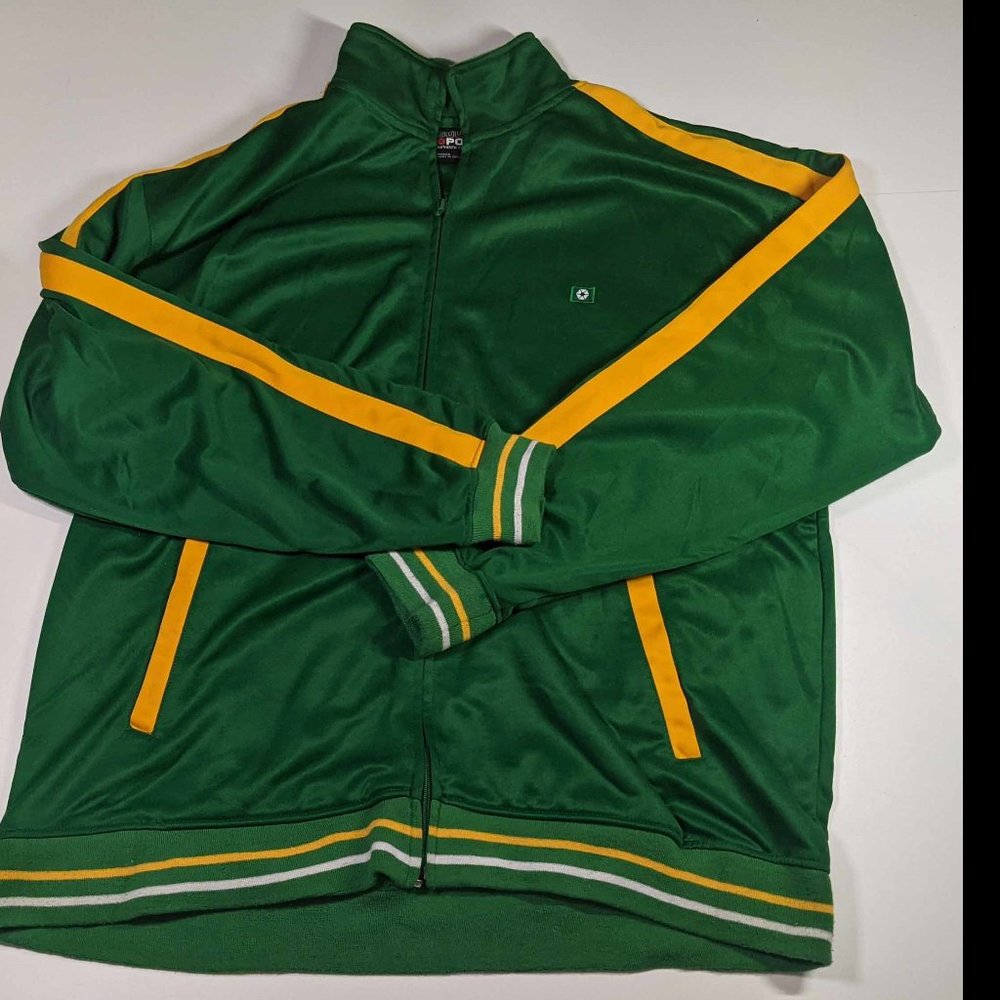 GREEN SOUTH POLE TRACK JACKET